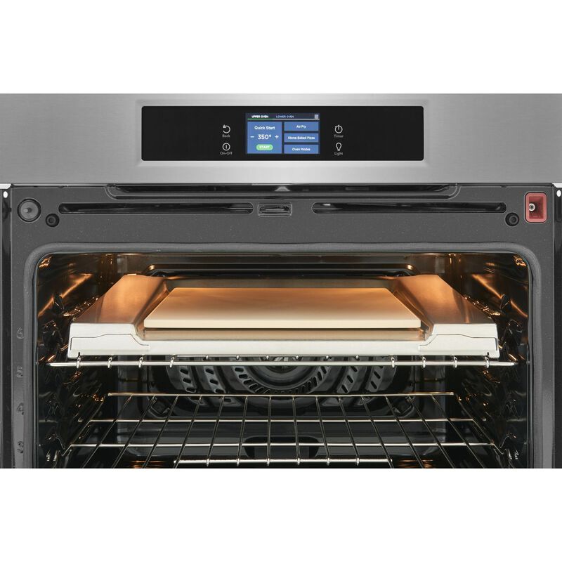 Frigidaire Professional 30 in. 10.6 cu. ft. Smart Top Control Steam Electric Double Wall Oven with True European Convection - Stainless Steel, , hires