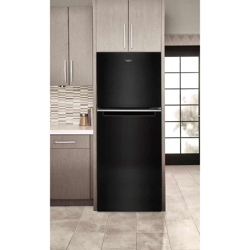 Whirlpool 24 in. 11.6 cu. ft. Counter Depth Top Freezer Refrigerator - Black, Black, hires