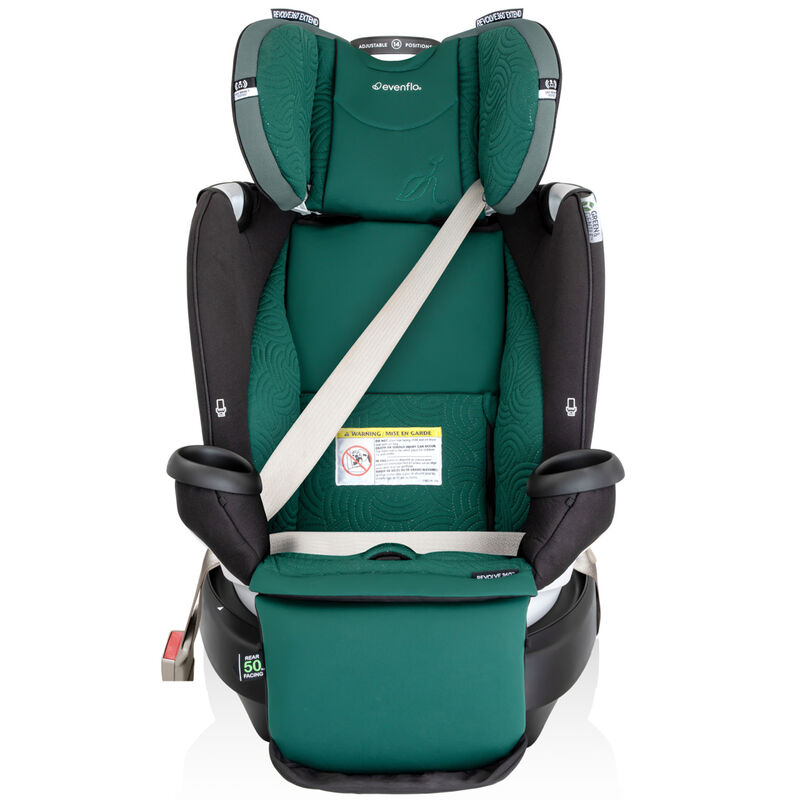 Evenflo Gold Revolve360 Extend All-in-One Rotational Car Seat with Green & Gentle Fabric - Emerald Green, , hires