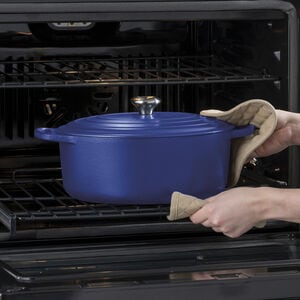 GE Profile 30 in. 10 cu. ft. Smart Top Control Electric Double Wall Oven with True European Convection - Stainless Steel, Stainless Steel, hires