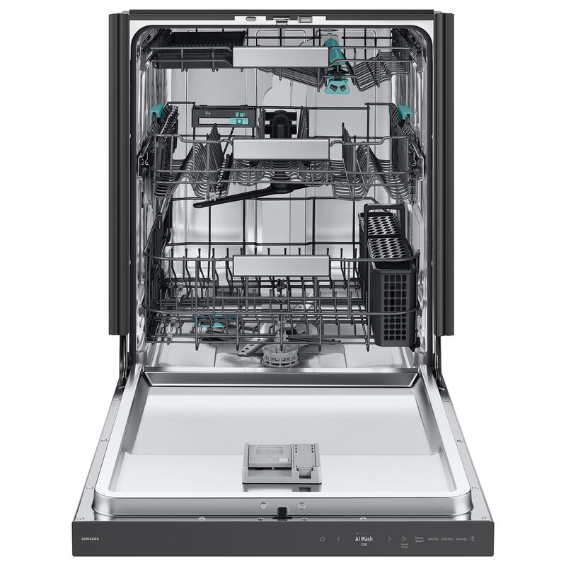 Samsung Bespoke 24 in. Top Control Smart Dishwasher with 38 dBA Sound Level, 3rd-Rack, Smart Dry with AutoRelease Door - Fingerprint Resistant Stainless Steel, , hires