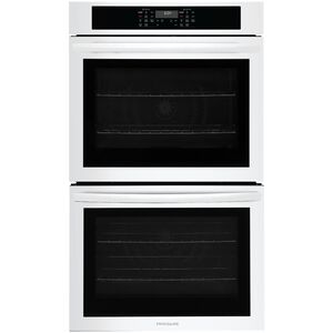 Frigidaire 30 in. 10.6 cu. ft. Top Control Electric Double Wall Oven With Standard Convection - White, White, hires