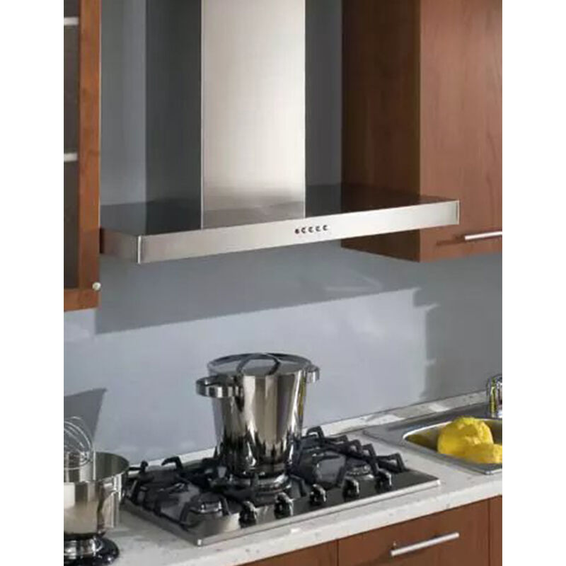 Faber 24 in. Chimney Style Range Hood with 3 Speed Settings, 600 CFM, Convertible Venting & 2 Halogen Lights - Stainless Steel, , hires