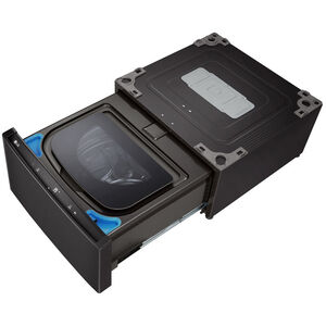 LG SideKick 27 in. 1.0 cu. ft. TwinWash Compatible Pedestal Washer - Black Steel, , hires