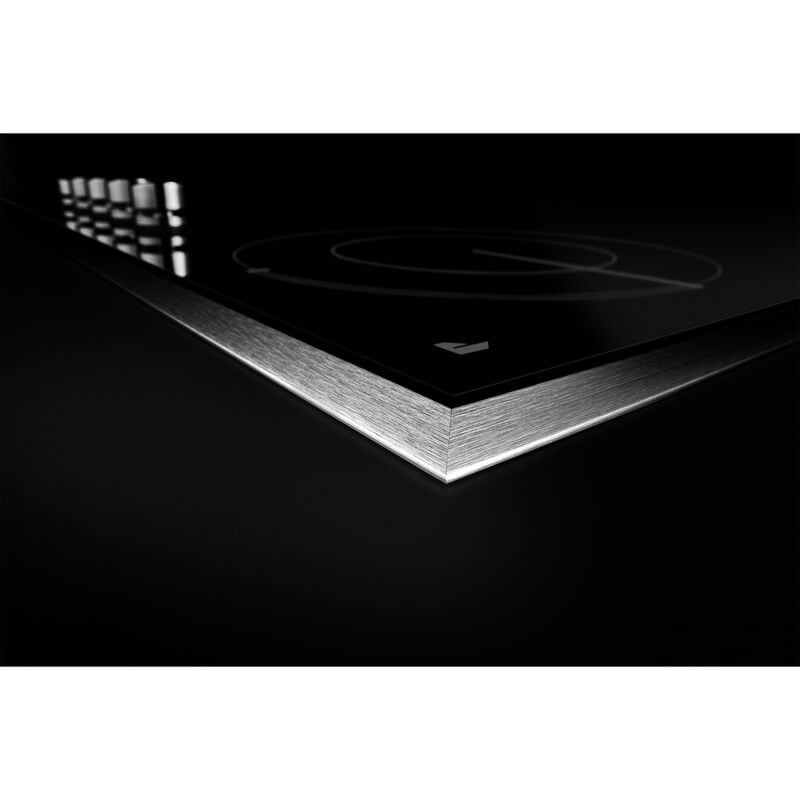 JennAir Oblivian Glass 30 in. 4-Burner Electric Cooktop with Simmer Burner & Power Burner - Black, , hires