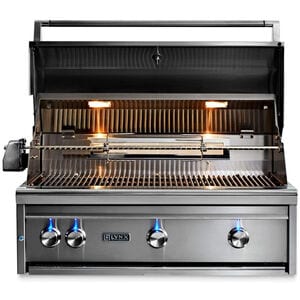 Lynx Professional 36 in. 3-Burner Built-In Liquid Propane Gas Grill with Rotisserie & Smoker Box - Stainless Steel, , hires