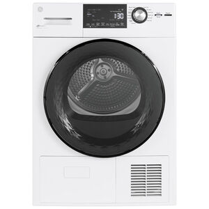 GE 24 in. 4.1 cu. ft. Ventless Electric Dryer with 13 Dryer Programs, Sanitize Cycle, Wrinkle Care & Sensor Dry - White, , hires