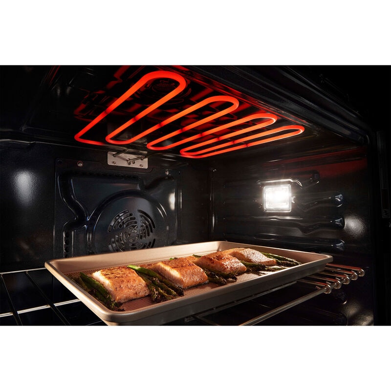 Maytag 30 in. 6.4 cu. ft. Electric Microwave/Wall Oven Combo with True European Convection & Sensor Cooking - Fingerprint Resistant Stainless Steel, , hires