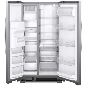 Whirlpool 36 in. 24.5 cu. ft. Side by Side Refrigerator with Ice & Water Dispenser - Fingerprint Resistant Stainless Steel, Stainless Steel, hires