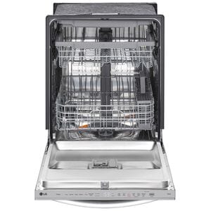 LG 24 in. Top Control Smart Dishwasher with 46 dBa Sound Level & 3rd-Rack - PrintProof Stainless Steel, PrintProof Stainless Steel, hires