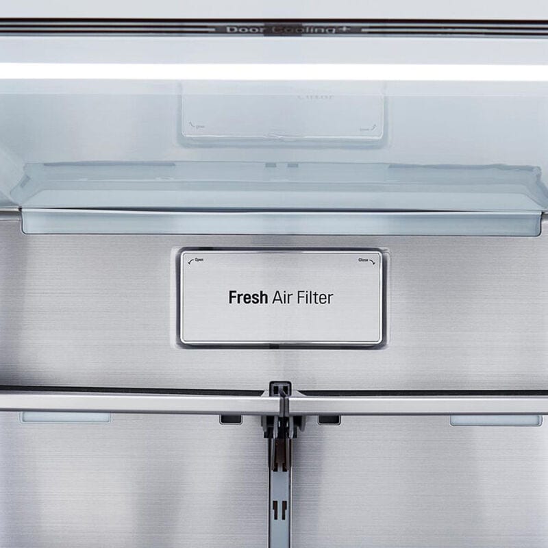 LG 36 in. 29.5 cu. ft. Smart 4-Door French Door Refrigerator with External Ice & Water Dispenser- Black Stainless Steel, Black Stainless, hires