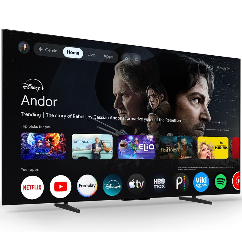 Sony - 55" Class Bravia 6 OLED 4K UHD Smart Google TV with Gemini, , hires
