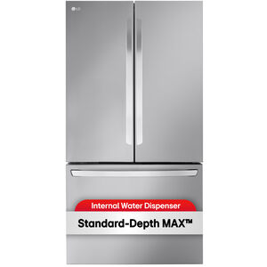 LG 36 in. 31.7 cu. ft. Smart French Door Refrigerator with Internal Water Dispenser - PrintProof Stainless Steel, , hires