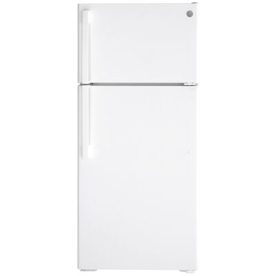 GE 28 in. 16.6 cu. ft. Top Freezer Refrigerator - White | GTS17GTNRWW