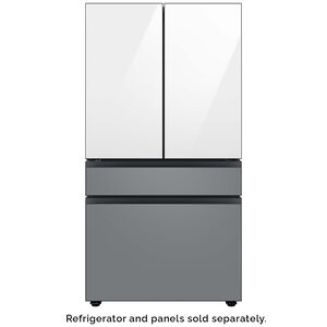 Samsung BESPOKE 4-Door French Door Top Panel for Refrigerators - White Glass, , hires