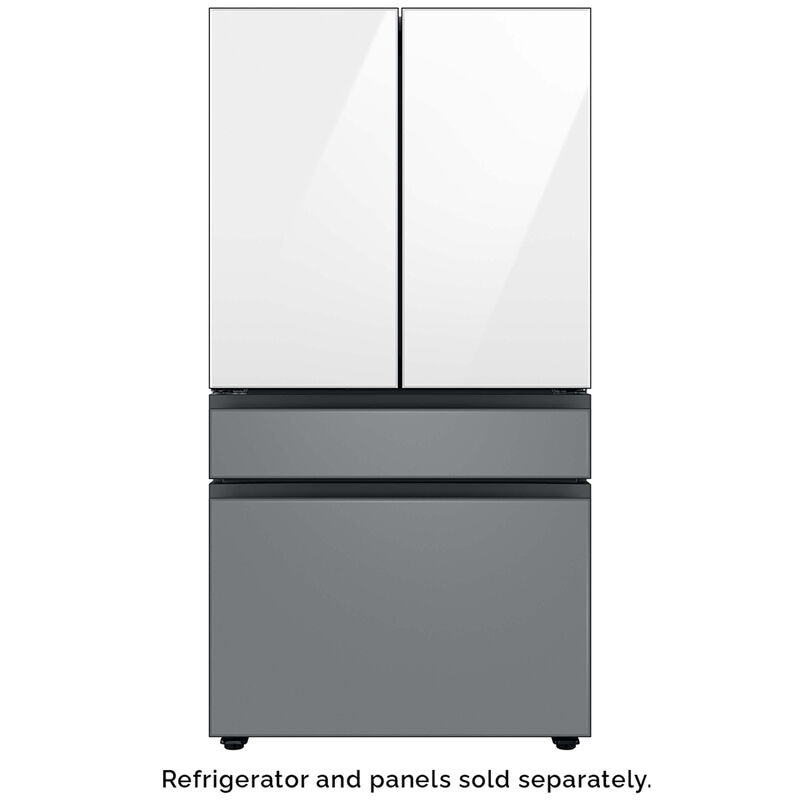 Samsung BESPOKE 4-Door French Door Top Panel for Refrigerators - White Glass, , hires
