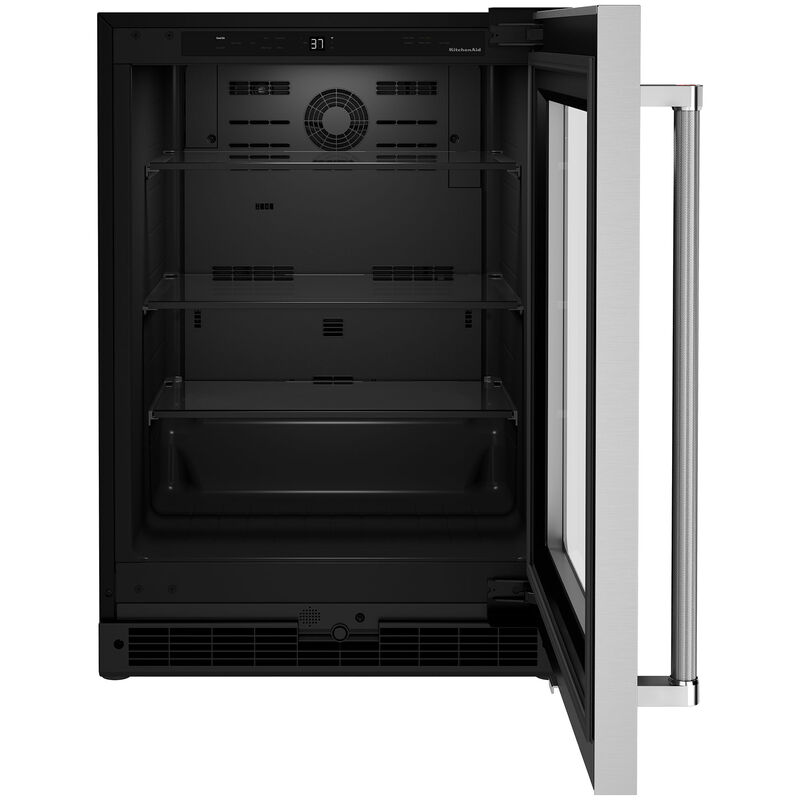 KitchenAid 24 in. 5.2 cu. ft. Built-In Undercounter Refrigerator - Stainless Steel, , hires