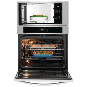Frigidaire 30" 6.9 Cu. Ft. Microwave/Electric Wall Oven Combo with Standard Convection & Self Clean - Stainless Steel, Stainless Steel, hires