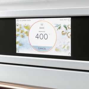 Cafe Professional Series 30 in. 10 cu. ft. Smart Top Control Electric Double Wall Oven with True European Convection - Matte White, Matte White, hires