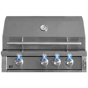 XO 32 in. Built-In Natural Gas Grill - Stainless Steel, , hires