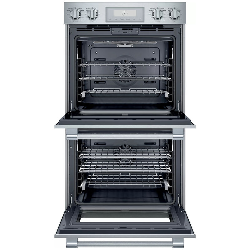 Thermador Professional Series 30 in. 9 cu. ft. Smart Top Control Electric Double Wall Oven with True European Convection - Stainless Steel, , hires
