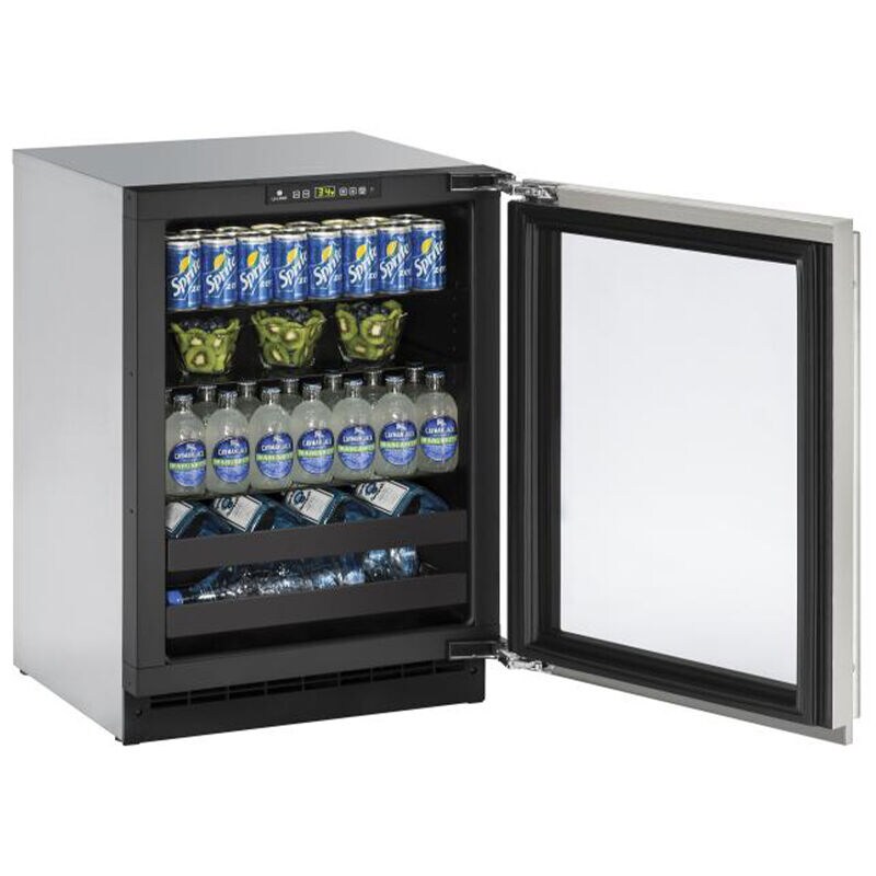 U-Line 2000 Series 24 in. 4.9 cu. ft. Built-In Beverage Center with Adjustable Shelves & Digital Control - Custom Panel Ready, , hires