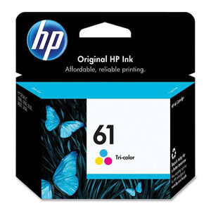 HP 61 Series Tri-Color Original Printer Ink Cartridge, , hires