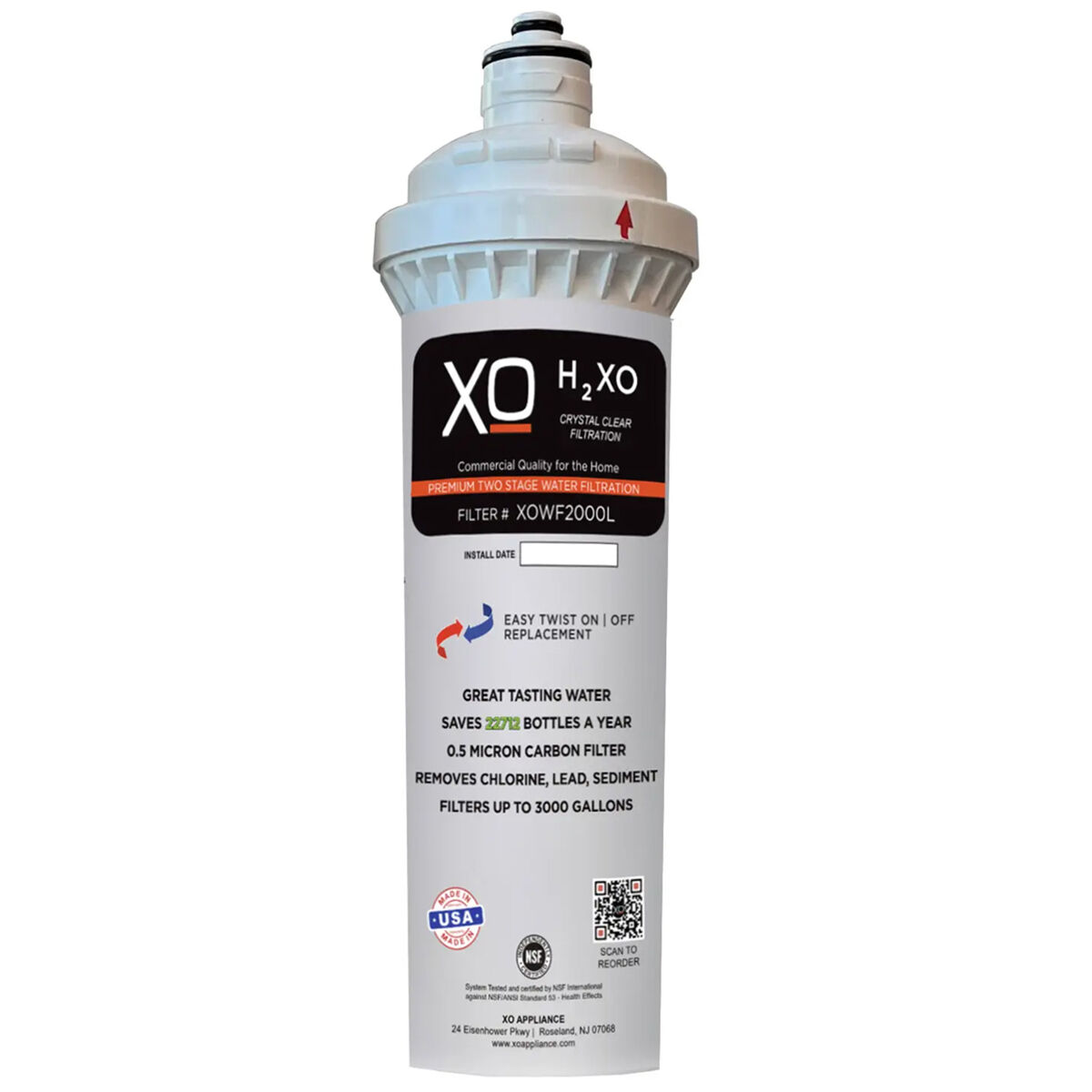 XO In-Line Water Filtration System