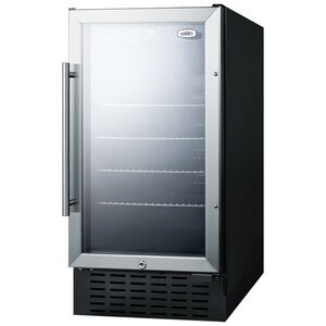 Summit 18 in. 2.7 cu. ft. Beverage Center with Adjustable Shelves & Digital Control - Stainless Steel, , hires