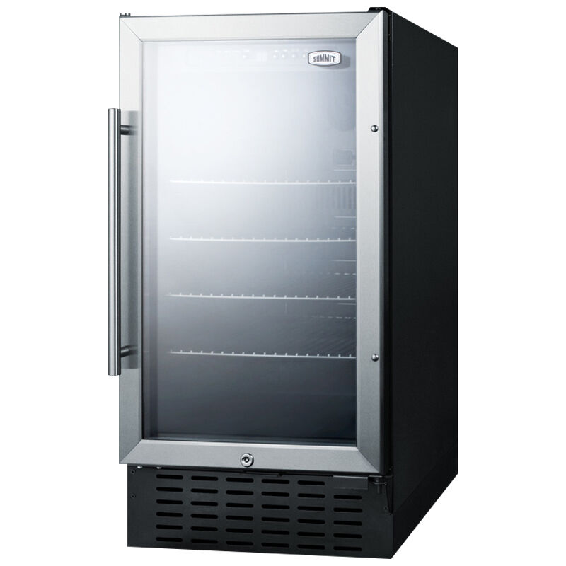 Summit 18 in. 2.7 cu. ft. Beverage Center with Adjustable Shelves & Digital Control - Stainless Steel, , hires