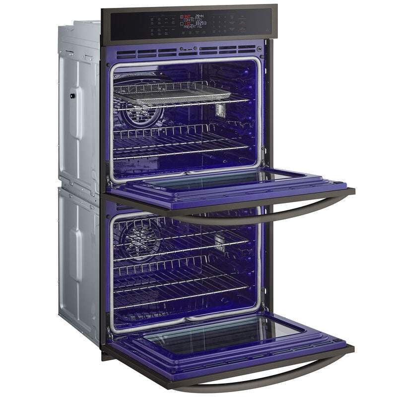 LG 30 in. 9.4 cu. ft. Smart Front Control Electric Double Wall Oven with Standard Convection - PrintProof Black Stainless Steel, , hires