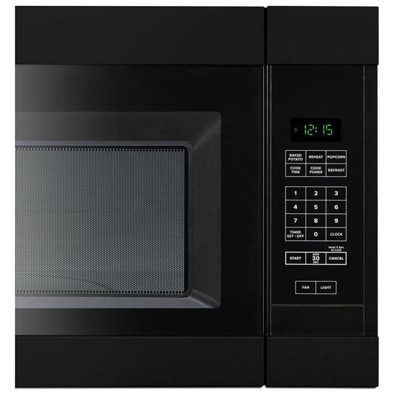 Amana 30 in. 1.6 cu. ft. 1000W Over-the-Range Microwave with 300 CFM - Black, , hires