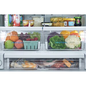 Frigidaire 36 in. 22.6 cu. ft. Counter Depth French Door Refrigerator with Ice & Water Dispenser - Stainless Steel, , hires