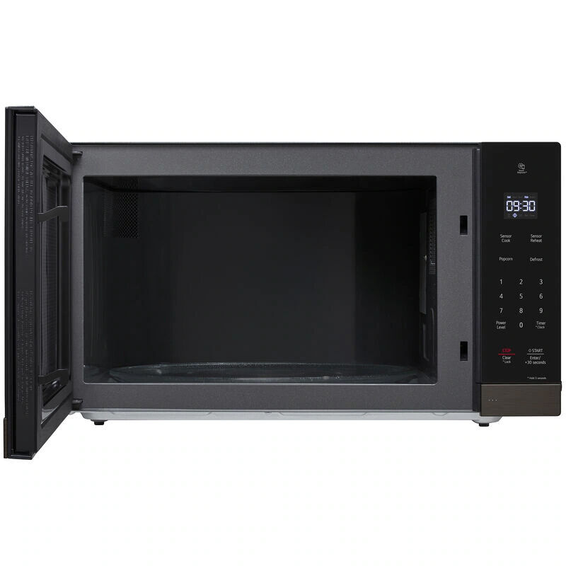 LG 24 in. 2.0 cu. ft. Countertop Microwave with 10 Power Levels & Sensor Cooking Controls - Black Stainless Steel, Black Stainless, hires