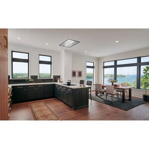 Best HBC1 SERIES 43 in. Ducted Ceiling Style Range Hood with 4 Fan Speeds & 2 LED Lights - Stainless Steel, , hires