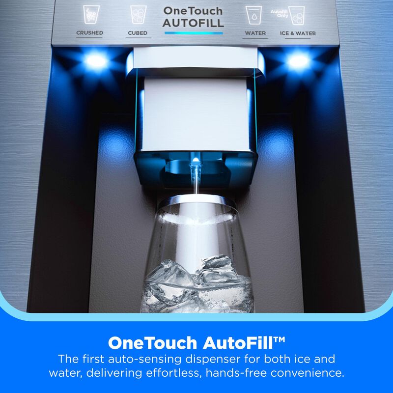 Midea 36 in. 29.3 cu. ft. Smart Garage-Ready French Door Refrigerator with One Touch Auto Fill Water Dispenser - Stainless Steel, , hires