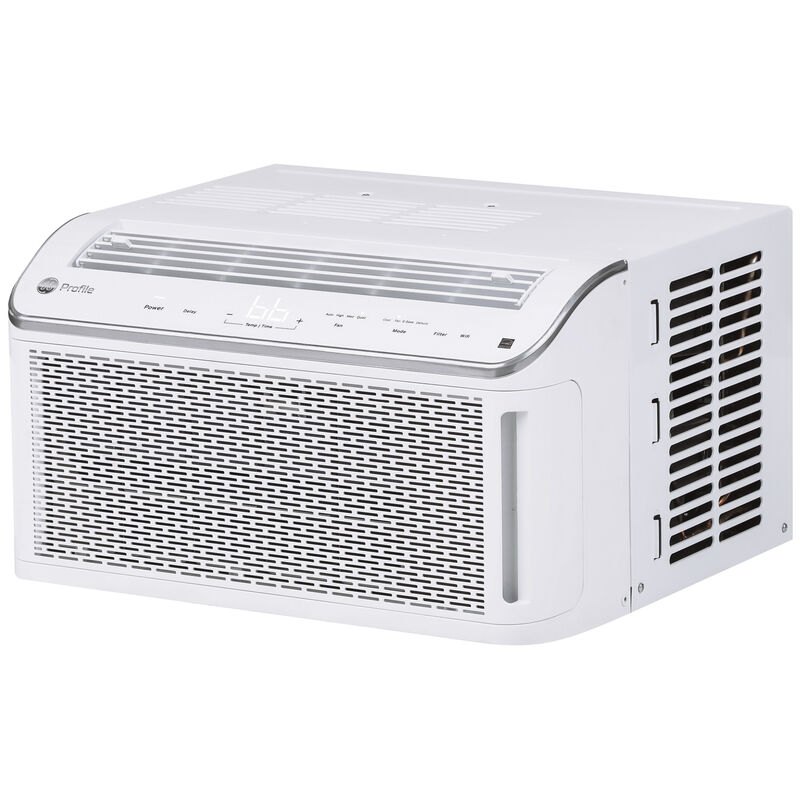 GE 6,150 BTU Smart Window Air Conditioner with 3 Fan Speeds, Sleep Mode & Remote Control - White, , hires