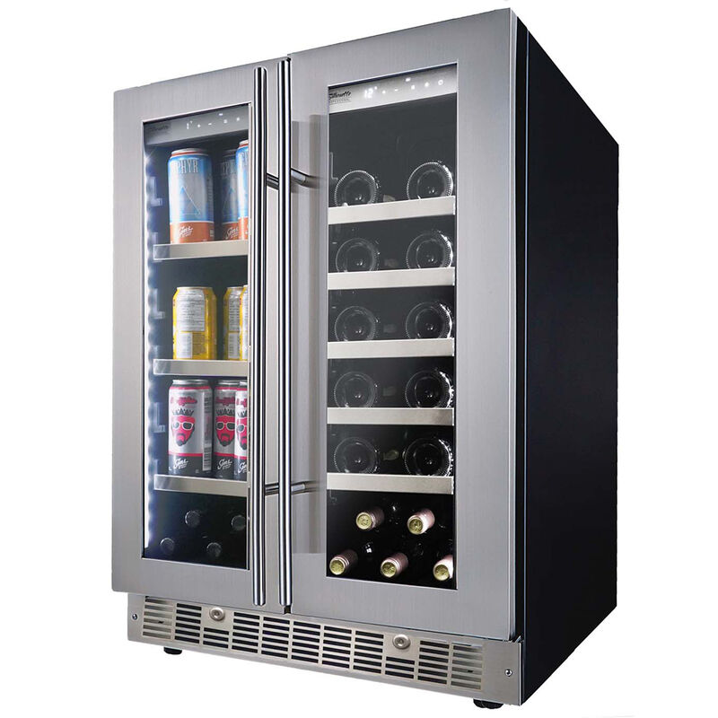 Danby Appliances 24 in. Built-In 4.5 cu. ft. Compact Beverage Center with Adjustable Shelves & Digital Control - Stainless Steel, , hires