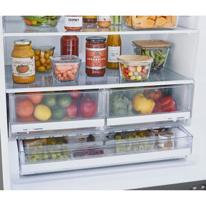 LG 33 in. 25.5 cu. ft. Bottom Freezer Refrigerator - Stainless Steel, Stainless Steel, hires