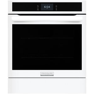 Frigidaire Gallery 24 in. 2.8 cu. ft. Steam Electric Single Wall Oven with True European Convection - White, White, hires