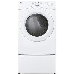 LG 27 in. 7.4 cu. ft. Smart Stackable Gas Dryer with Sensor Dry & AI Dry - White, , hires