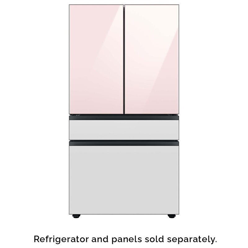 Samsung Bespoke 4-Door French Door Bottom Panel for Refrigerators - White Glass, , hires