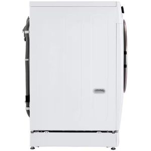 LG 27 in. 4.5 cu. ft. Smart Stackable Front Load Washer with TurboWash 360, Sanitize & Steam Wash Cycle - White, White, hires