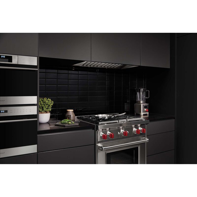 Wolf 30 in. 4.4 cu. ft. Standard Convection Gas Range with 4 Sealed Burners - Stainless Steel, , hires