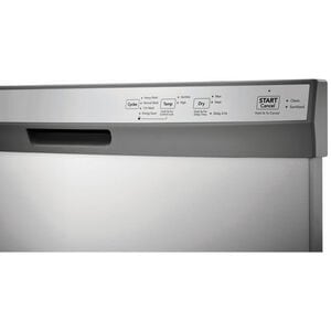 Frigidaire 24 in. Front Control Dishwasher with 54 dBa Sound Level, MaxDry & Pocket - Stainless Steel, Stainless Steel, hires