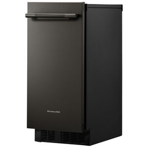 KitchenAid 15 in. Built-In Undercounter Ice Maker with 25 lb. Ice Storage, Auto-Defrost & Digital Control - Black Ore, Black Ore, hires