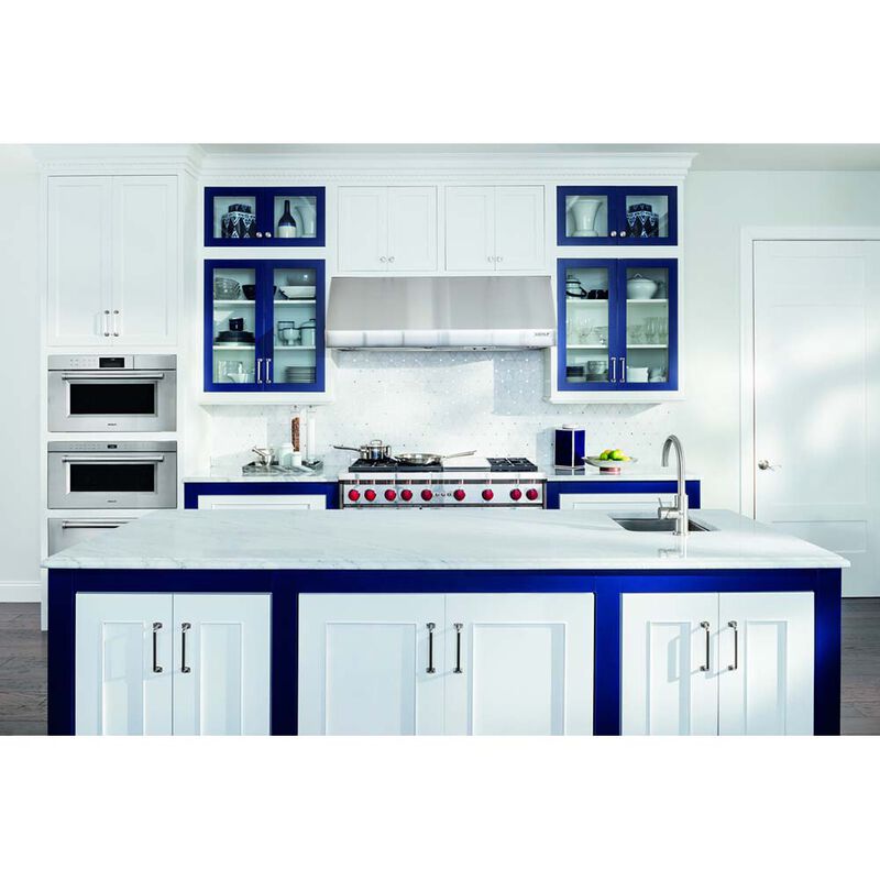 Wolf 48 in. 6.9 cu. ft. Standard Convection Double Oven Gas Range with 6 Sealed Burners & Grill - Stainless Steel, , hires