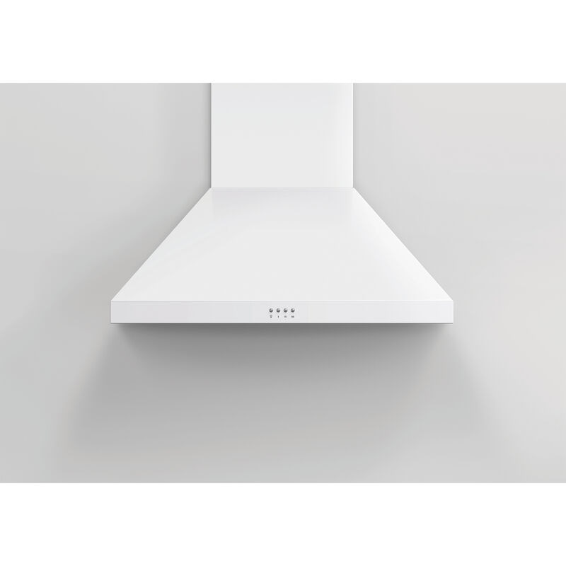 Fisher & Paykel Series 7 30 in. Chimney Style Range Hood with 3 Speed Settings, 600 CFM & 2 LED Lights - White, , hires