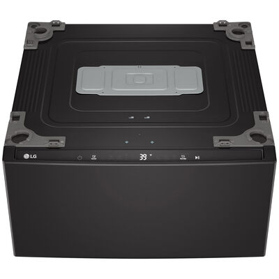 LG SideKick 27 in. 1.0 cu. ft. TwinWash Compatible Pedestal Washer - Black Steel | WD300CB