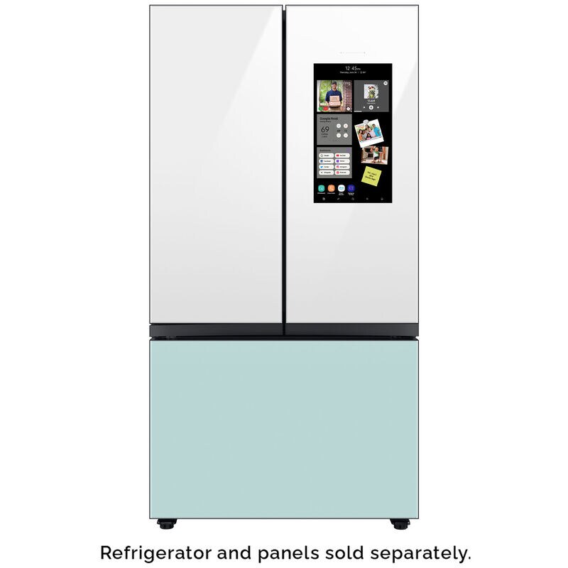 Samsung BESPOKE 3-Door French Door Top Panel for Refrigerators - White Glass, , hires